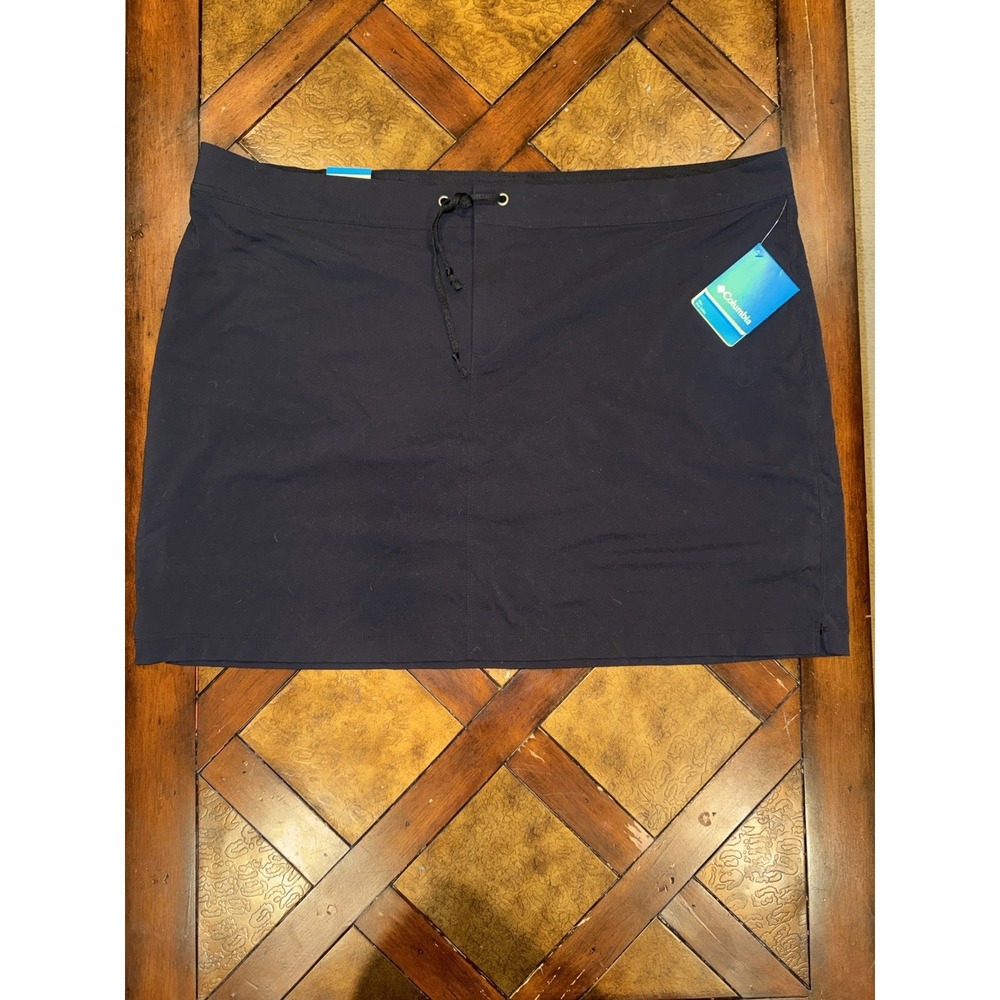 COLUMBIA Black Sonora Pass Skort Skirt Women's Hiking Athletic Size 24W/56F NWT